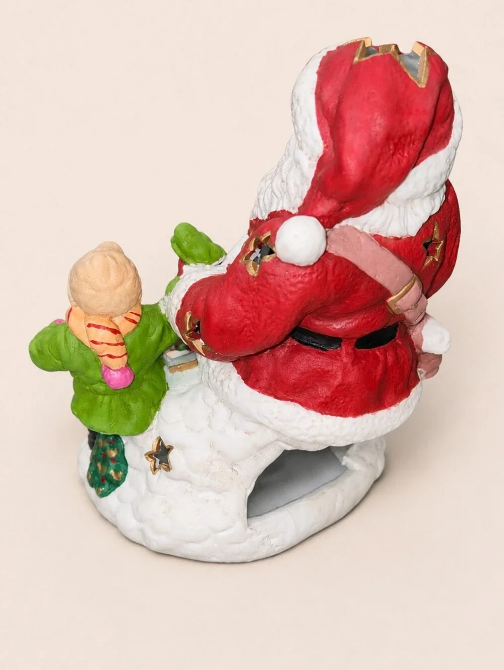 Vintage Brinn's 1992 Handcrafted Hand Painted Santa Claus Figurine